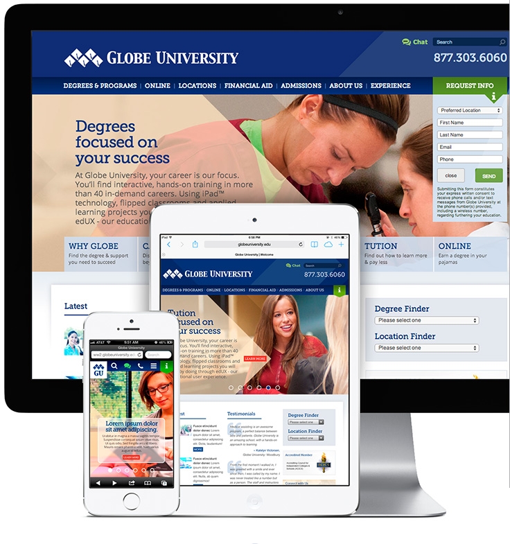Globe University --College Website Redesign